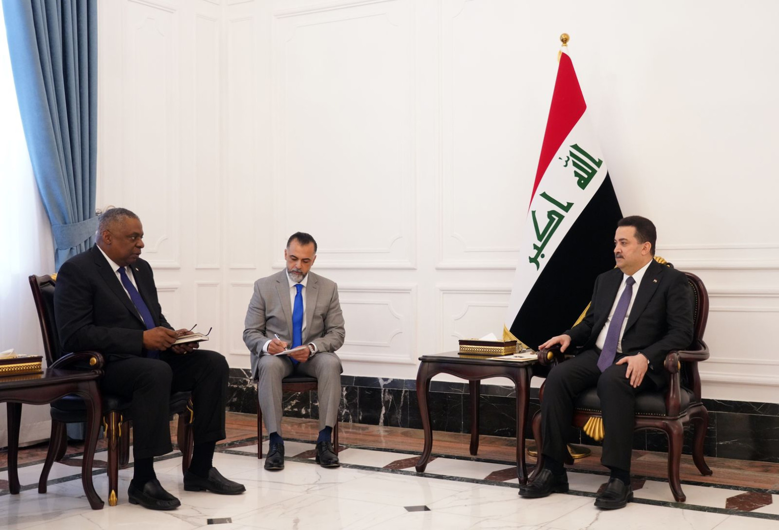 Al-Sudani assures Austin of the Iraqi governments keenness to strengthen relations with America