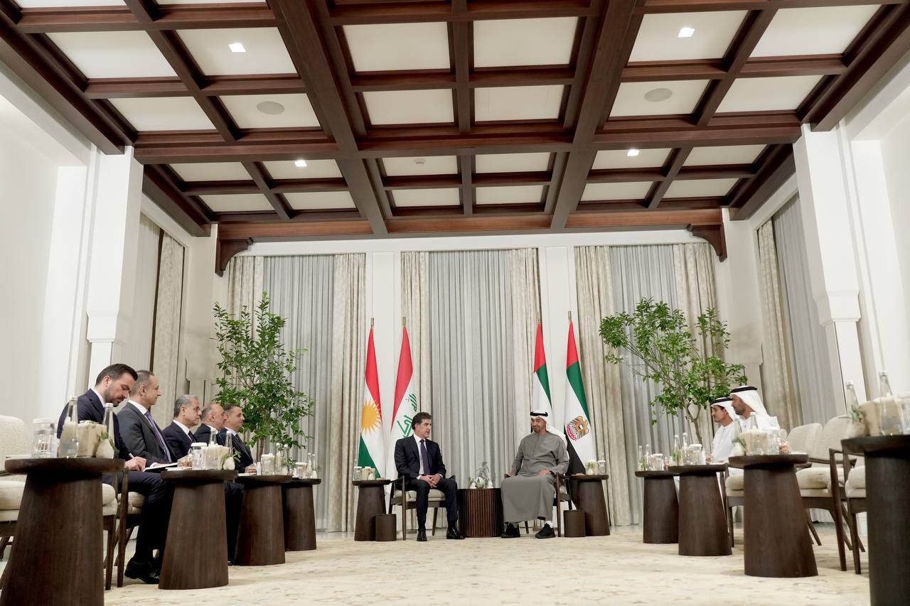 President Barzani meets UAE’s president, discusses Emirati investment in Kurdistan