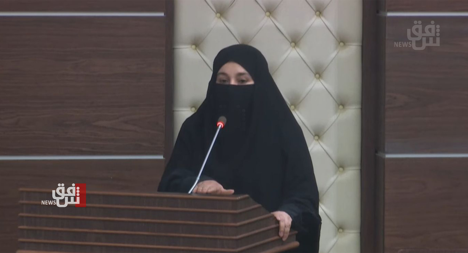 Kurdistan Parliament swears in the first lawmaker wearing a Niqab