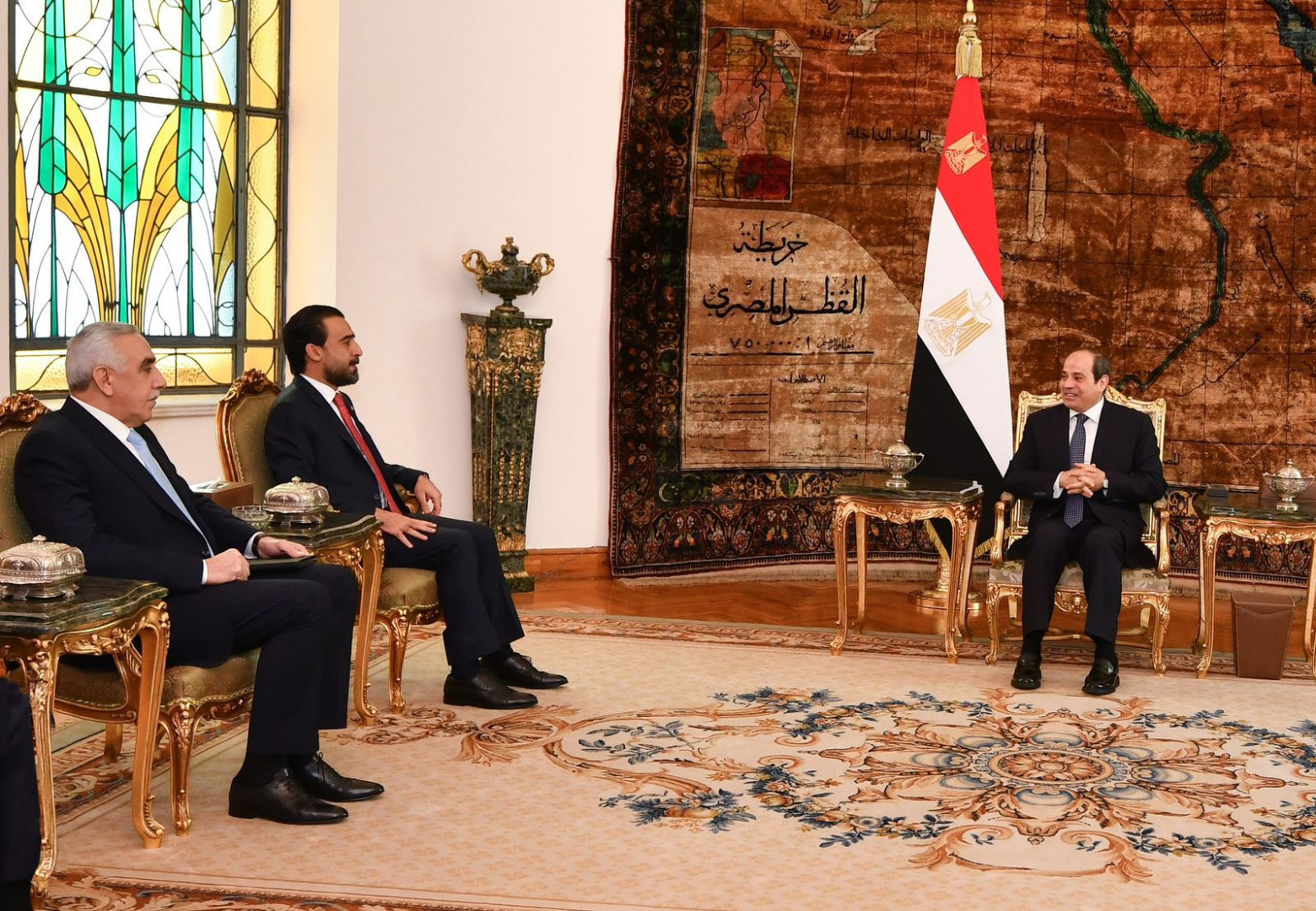 Al-Halboosi meets with the Egyptian President