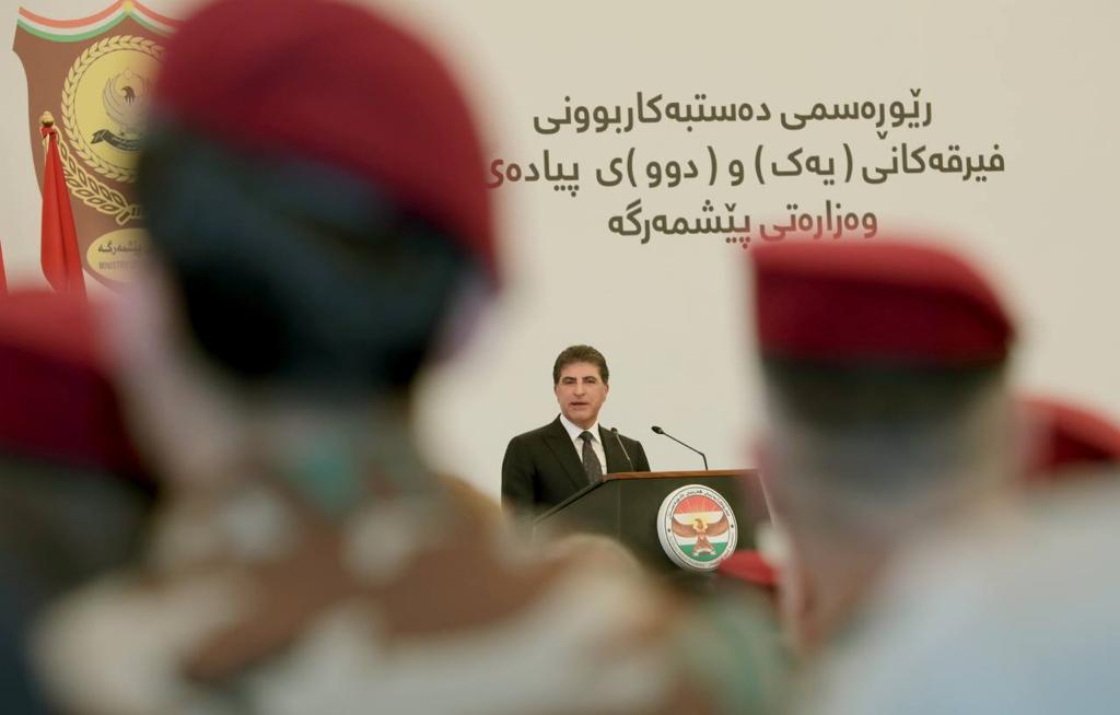 Barzani urges unification of Peshmerga forces and inclusion of all omponents