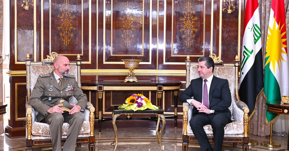 Kurdish Prime Minister thanks Italy for its support and assistance in the Kurdistan Region