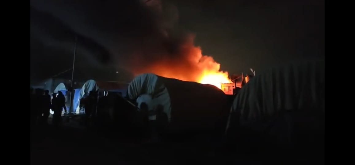 Fire Breaks Out at Khaborto Displacement Camp in Southern Duhok