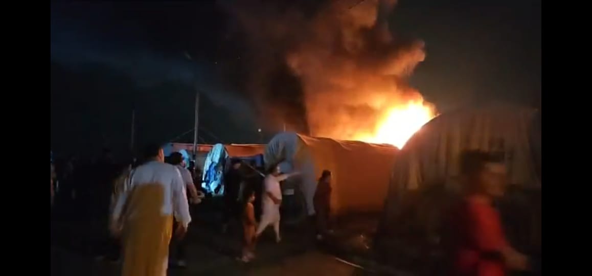 Fire Breaks Out at Khaborto Displacement Camp in Southern Duhok