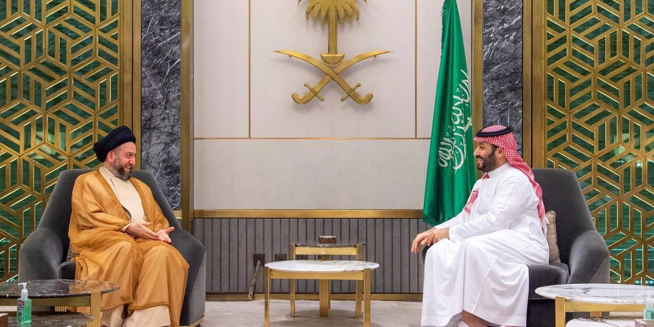 Al-Hakim discusses political, environmental files with Saudi Crown Prince