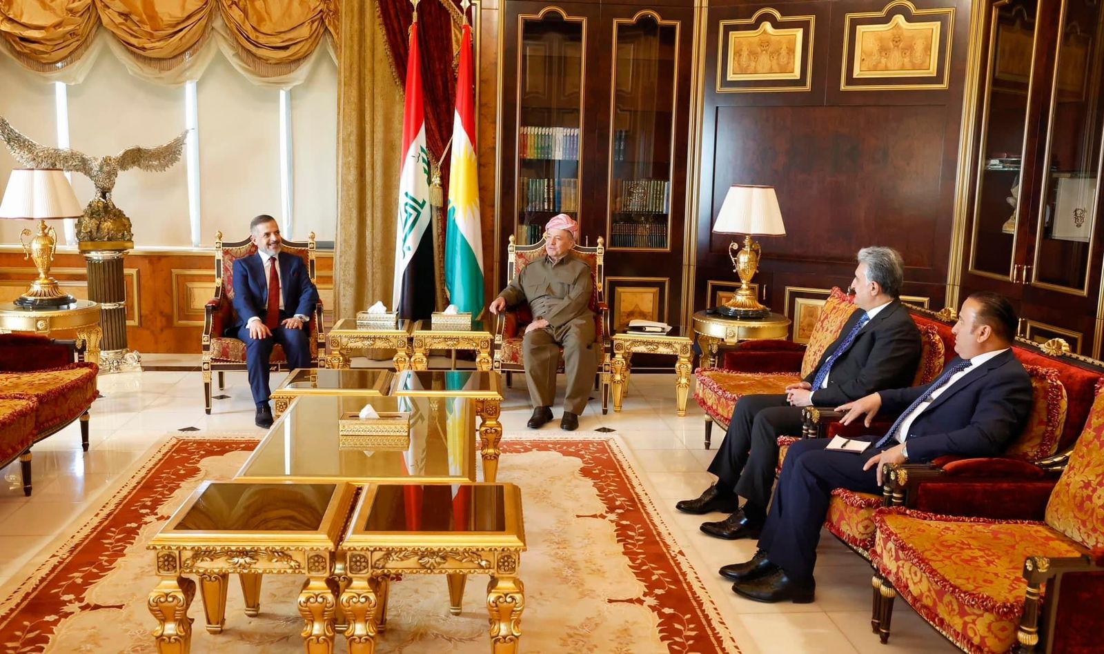 بارزاني يجري مباحثات مع نائب رئيس مجلس الوزراء العراقي