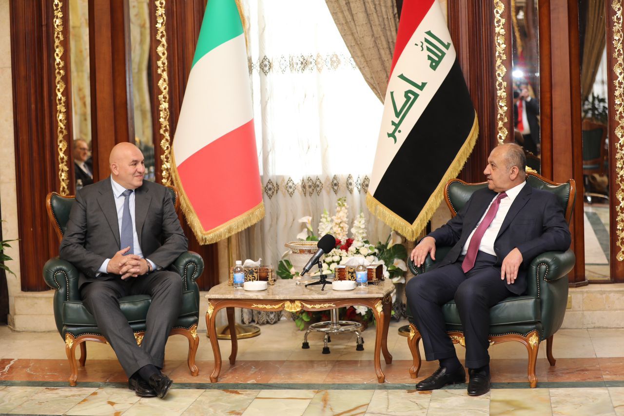 وزير الدفاع الإيطالي يصل بغداد ويؤكد عزمه وضع خطط عسكرية مشتركة