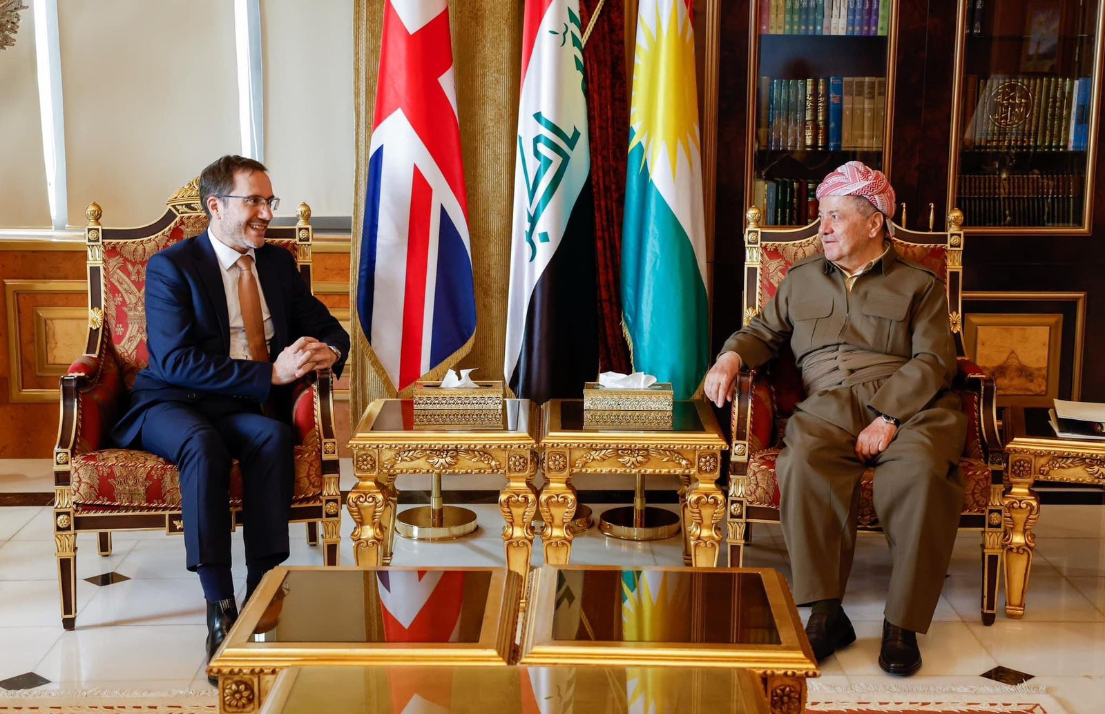 Barzani and UK ambassador discuss upcoming elections