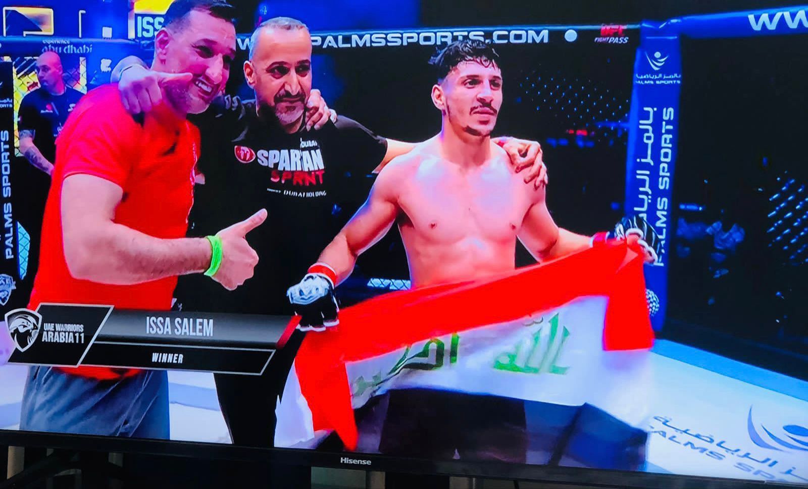 عراقي يتوج بلقب بطولة محاربي الإمارات الدولية للفنون القتالية (MMA)