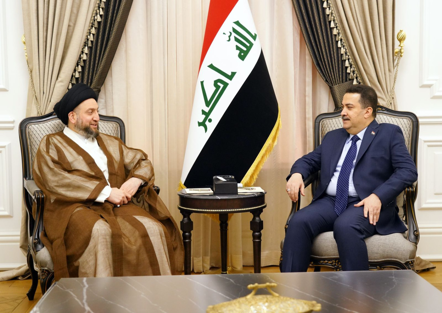 Iraqi Prime Minister and Wisdom Movement Leader Stress Urgency of Approving Federal Budget Law