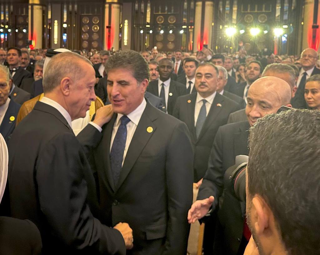 President Barzani Attends Inauguration Ceremony of Turkish President Erdogan