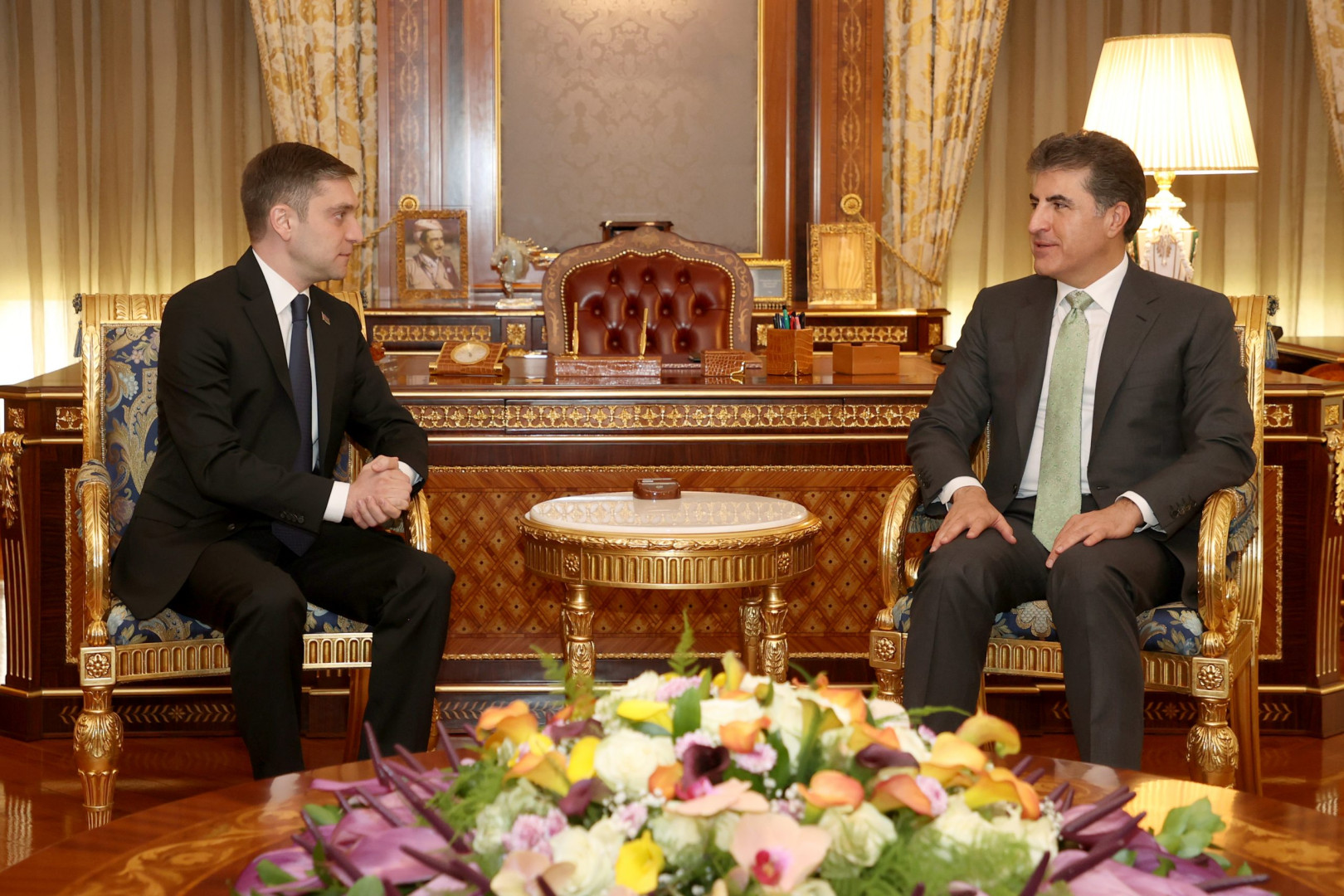 Barzani discusses relations with acting ambassador of Azerbaijan