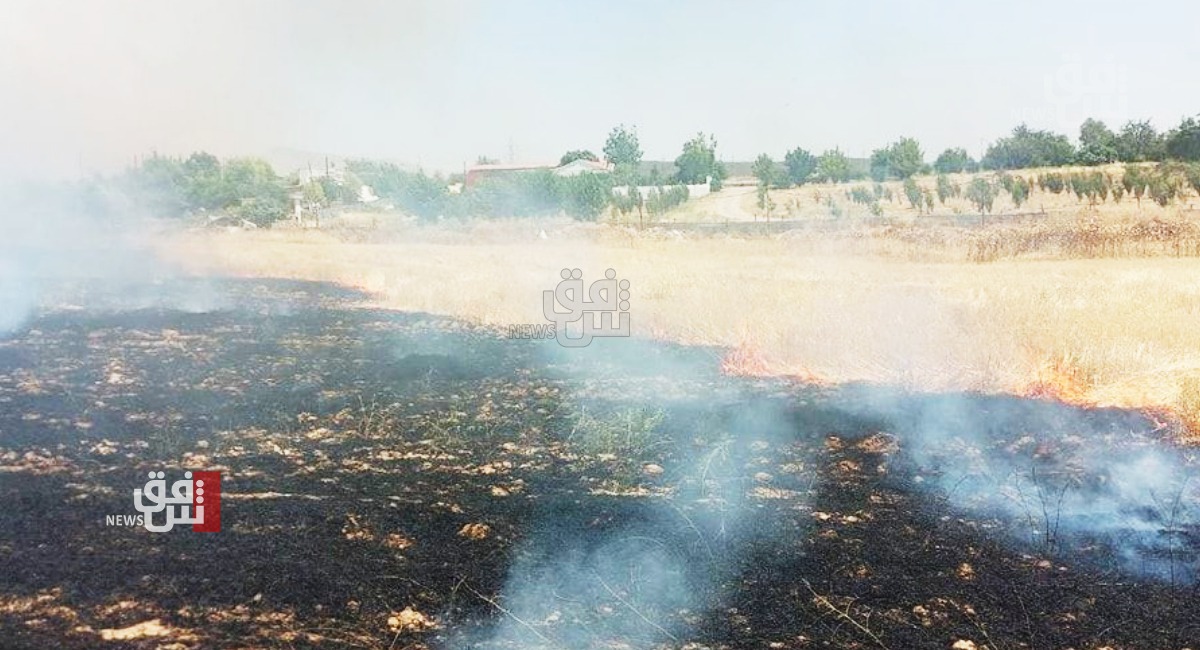 دهوك تحتوي أزمة الحرائق خلال موسم الحصاد