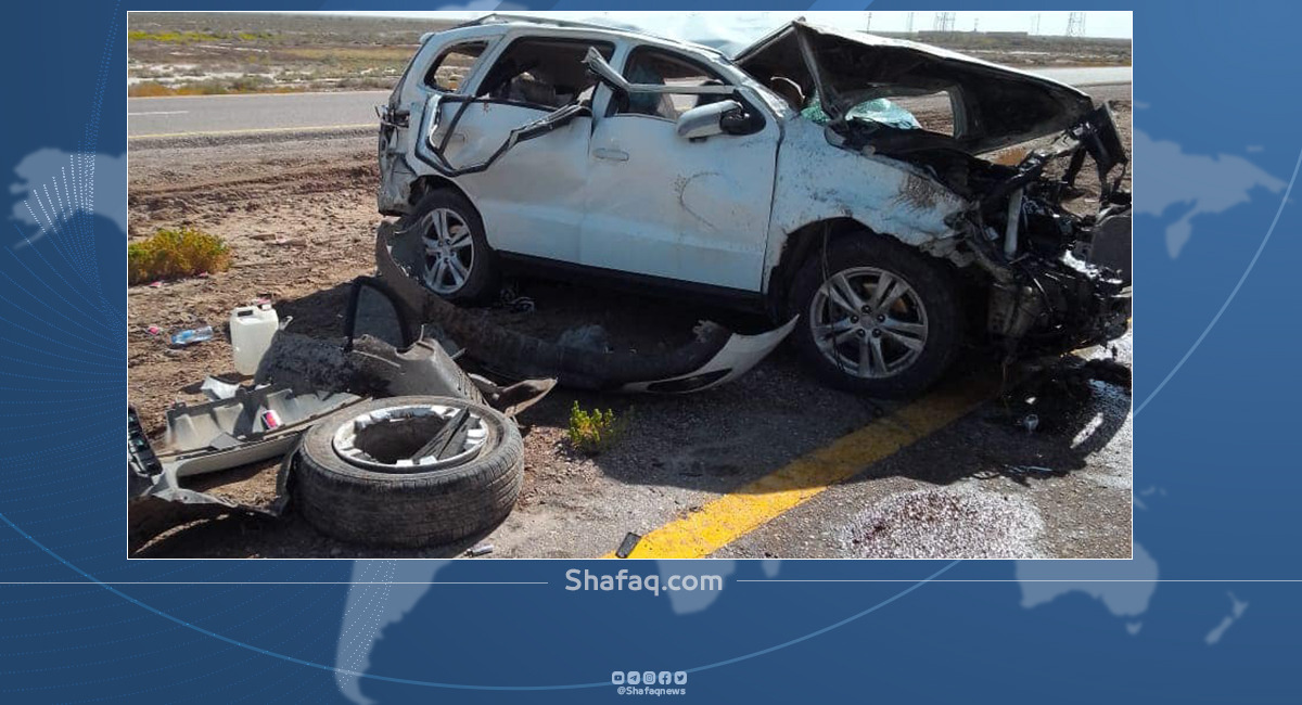 وفاة واصابة خمسة اشخاص في حادث سير على طريق ميسان - واسط
