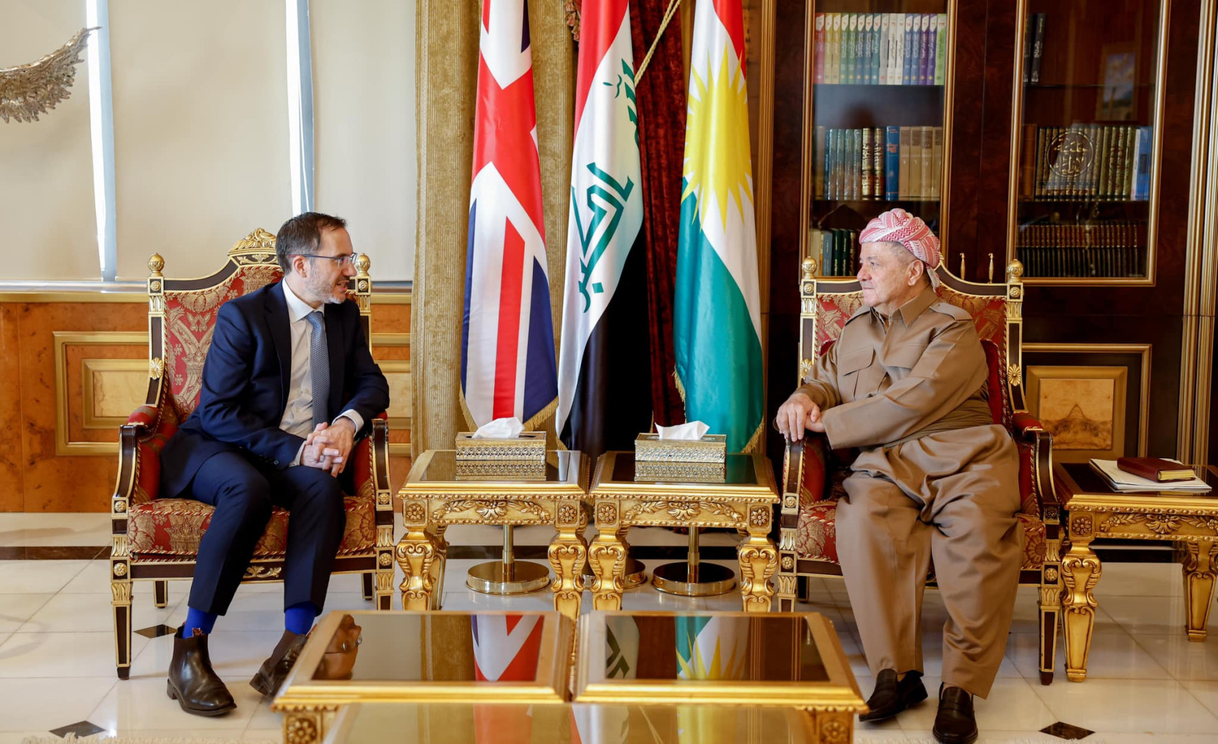 Barzani and UK ambassador stress need for holding KRI elections