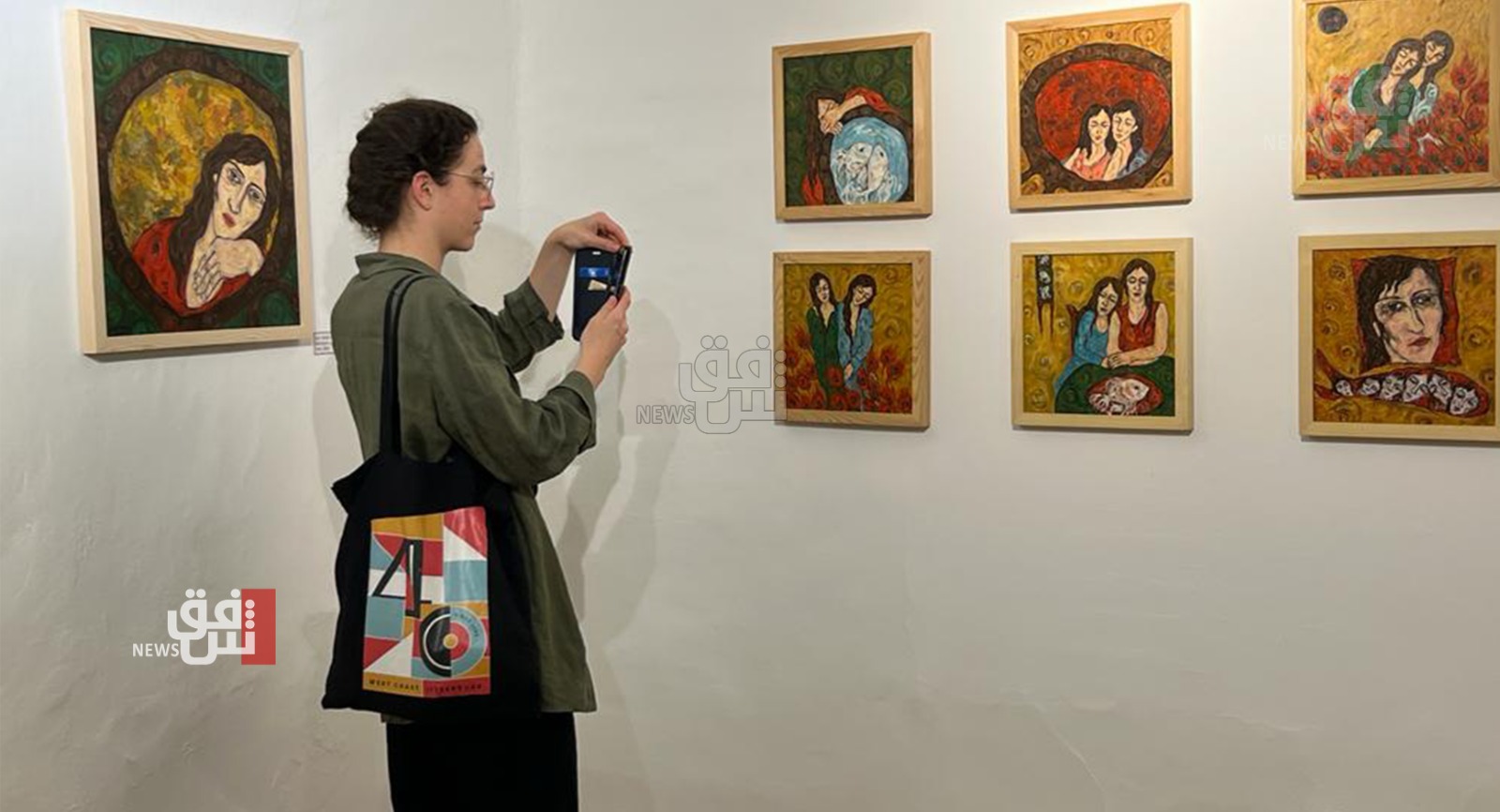 قضايا المرأة في معرض فني باربيل (صور)