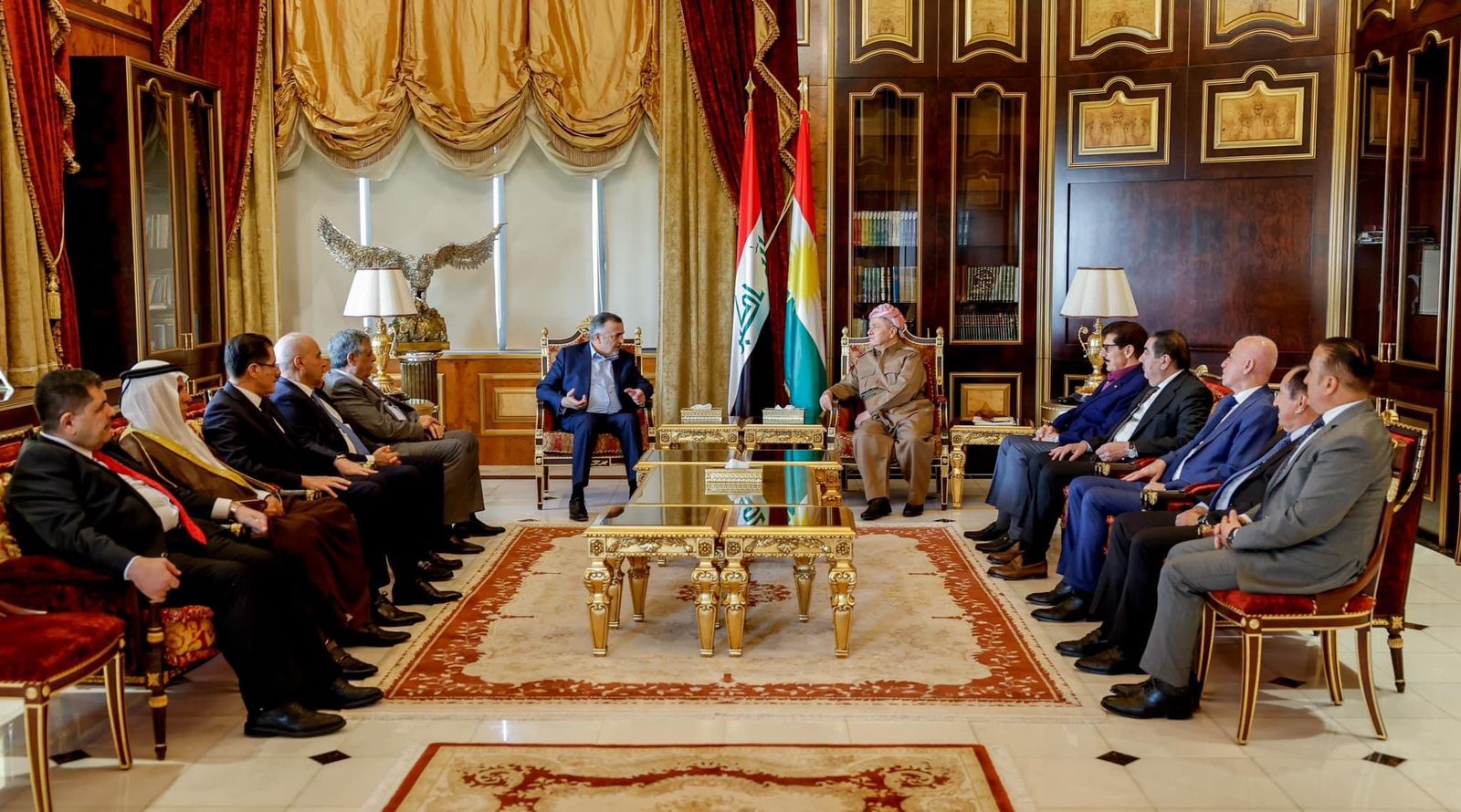 Kurdish Leader Barzani Meets with Anbar Alliance to Discuss Iraqi Political Process