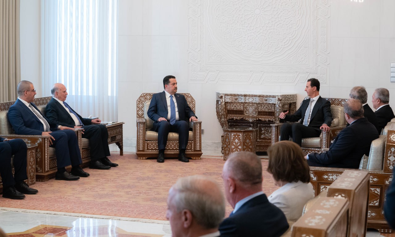 Al-Assad and al-Sudani discuss bilateral relations, counterterrorism efforts