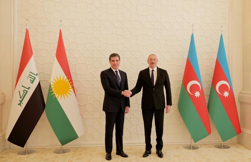 Barzani, Aliyeg Discuss Multifaceted Cooperation between Erbil, Baku