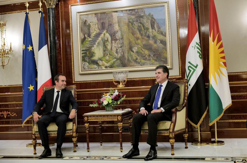 French Minister of Armed Forces Arrives in Erbil Holds Talks with Kurdish Leaders