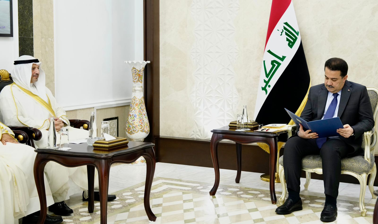 Al-Sudani receives a written letter from his Kuwaiti counterpart