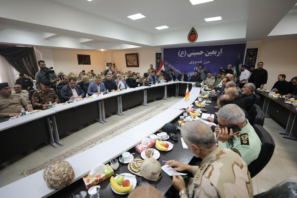 وزير الداخلية العراقي ونظيره الإيراني يعقدان اجتماعاً بمنفذ المنذرية