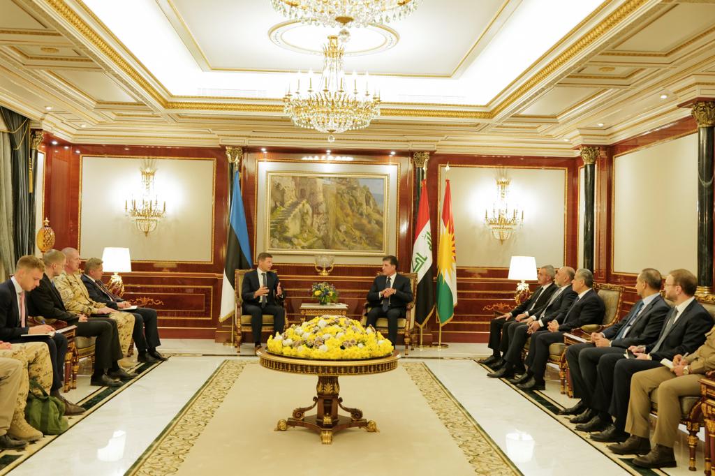 Barzani, Pevkur discuss Coalition efforts against ISIS