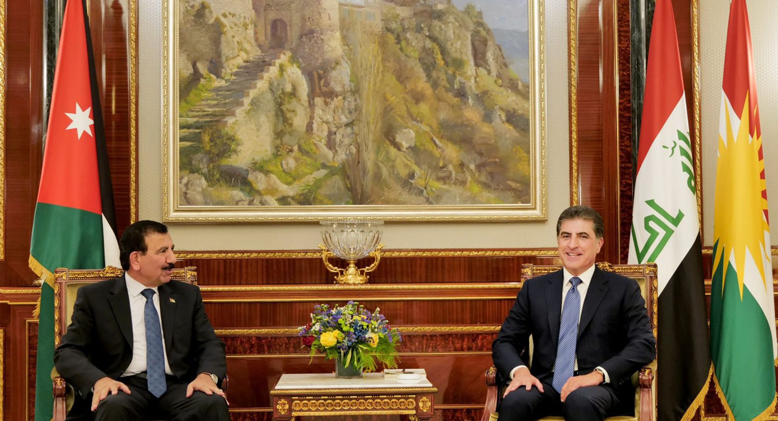 Barzani expresses support for Iraqi-Jordanian relations