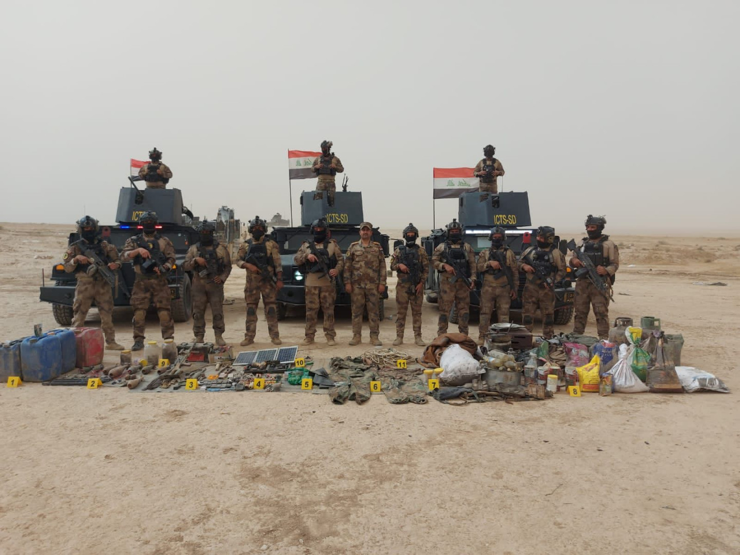 جهاز مكافحة الارهاب يعتقل 8 ارهابيين في مناطق متفرقة من العراق
