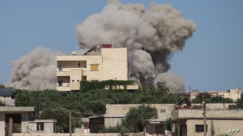 Russian Airstrikes in Idlib, Northwestern Syria, Leave Nine Dead and Wounded