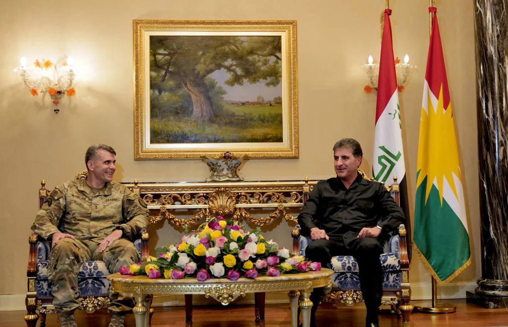 Kurdistan's president hosts transition meeting with Global Coalition commanders