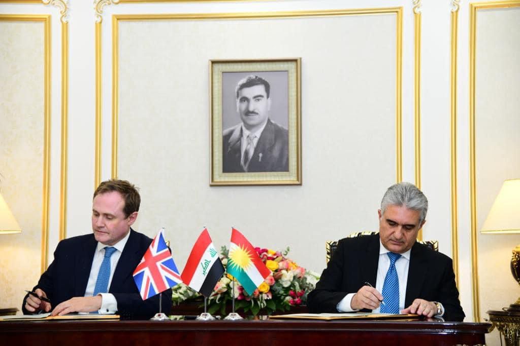 كوردستان توقع مذكرة تفاهم مع بريطانيا حول مكافحة الجريمة المنظمة