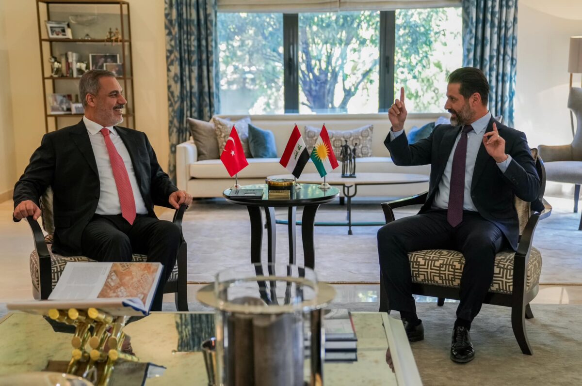 Turkey's foreign minister meets PUK leader
