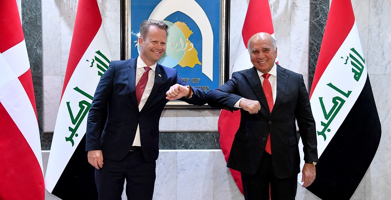 وزير الخارجية العراقي ونظيره الدنماركي يتبادلان 