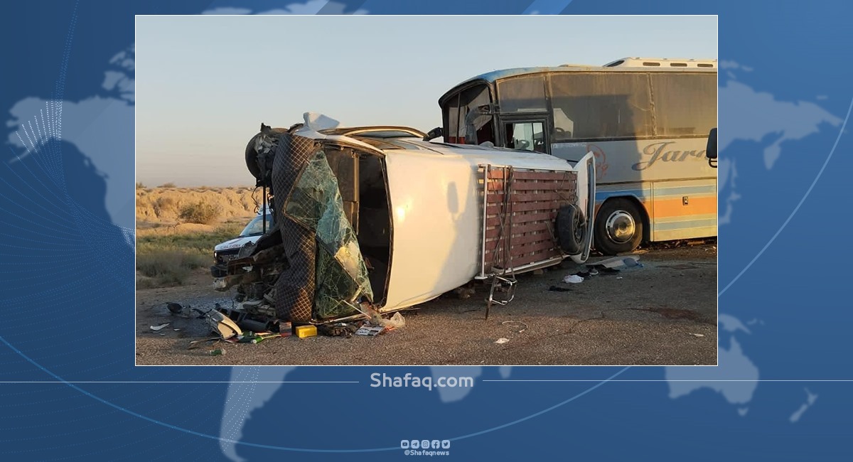 مصرع عراقي وإصابة أربعة زوار ايرانيين بحادث سير جنوبي العراق