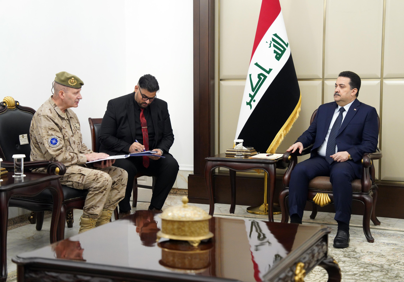 Iraqi PM discusses NATO's role, cybersecurity strategy with mission commander