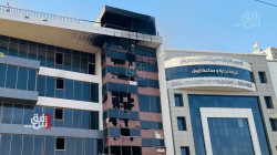 حريق يأتي على دائرة حكومية قرب القنصلية التركية في اربيل.. فيديو