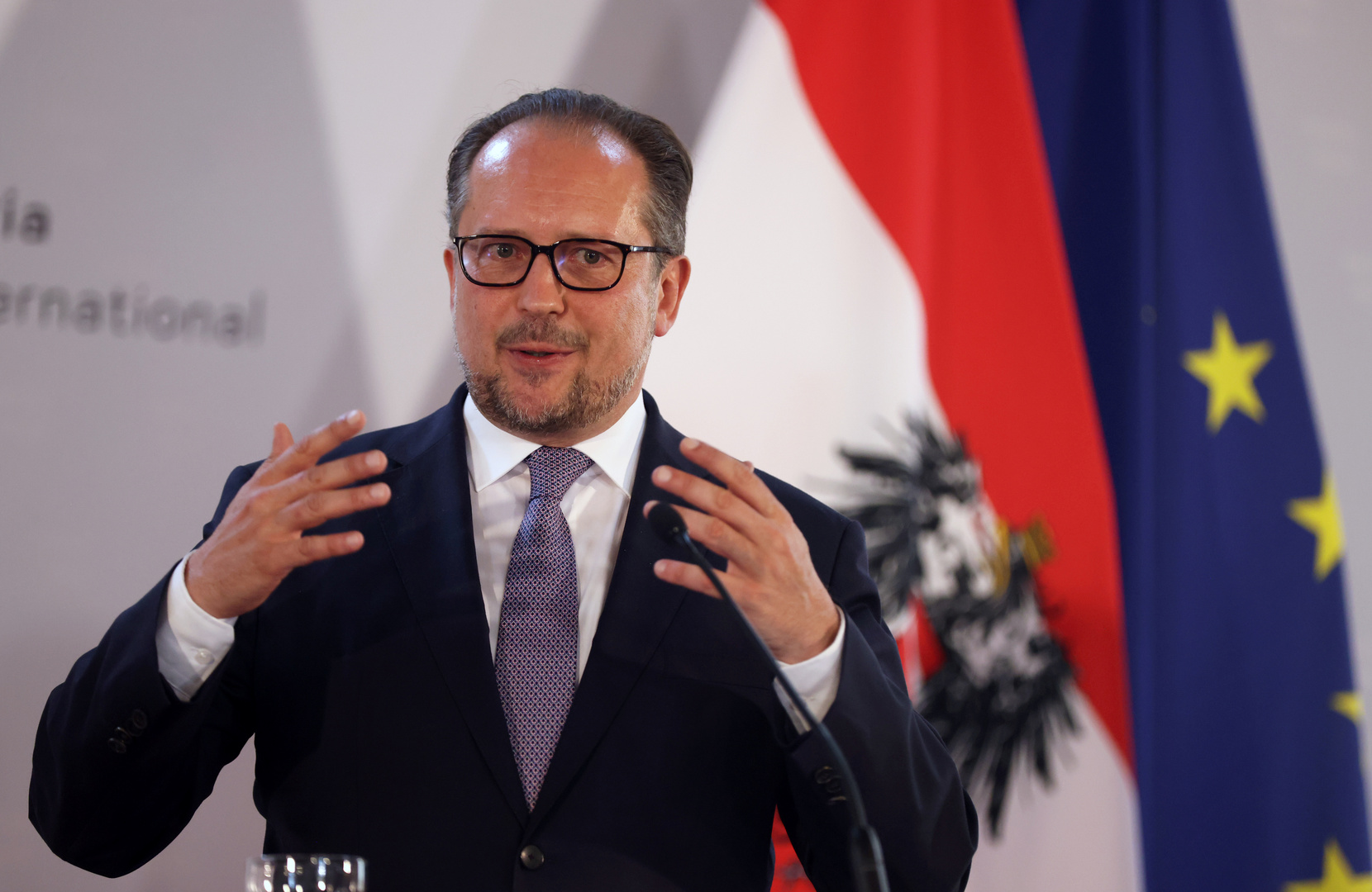 وزير خارجية النمسا يصل أربيل