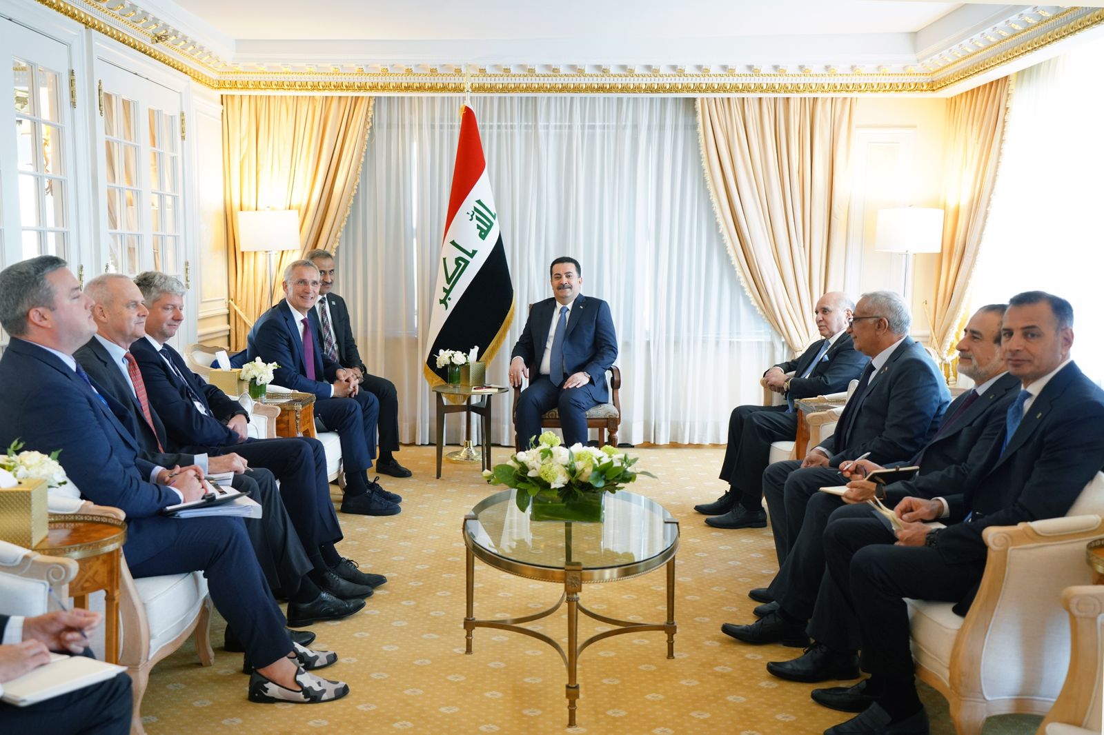 Iraqi Prime Minister meets NATO SecretaryGeneral to discuss cooperation and security