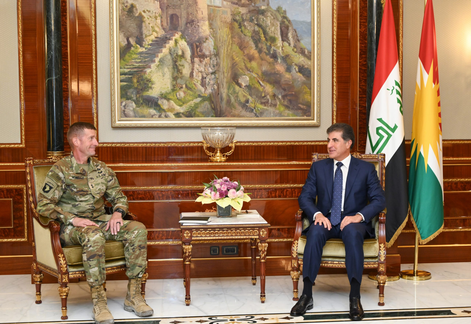 KRI president affirms continued Peshmerga reform to Coalition commander