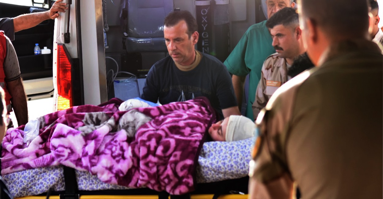Baghdad continues transferring Hamdaniya fire victims abroad for treatment
