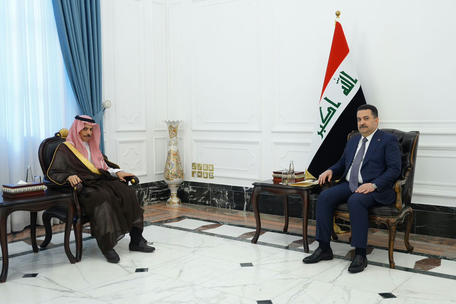 Iraqi PM meets with Saudi foreign minister to discuss Palestinian-Israeli clashes