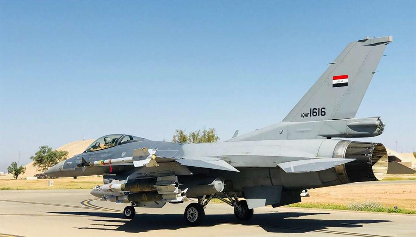 فيديو .. المقاتلات الحربية العراقية F16 تشن ضربات جوية على مواقع لداعش في كركوك