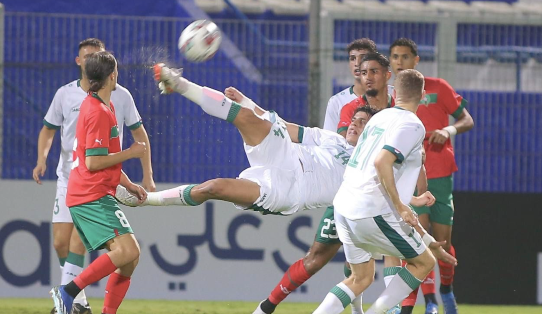 الاولمبي العراقي يحقق الفوز على نظيره المغربي وديا
