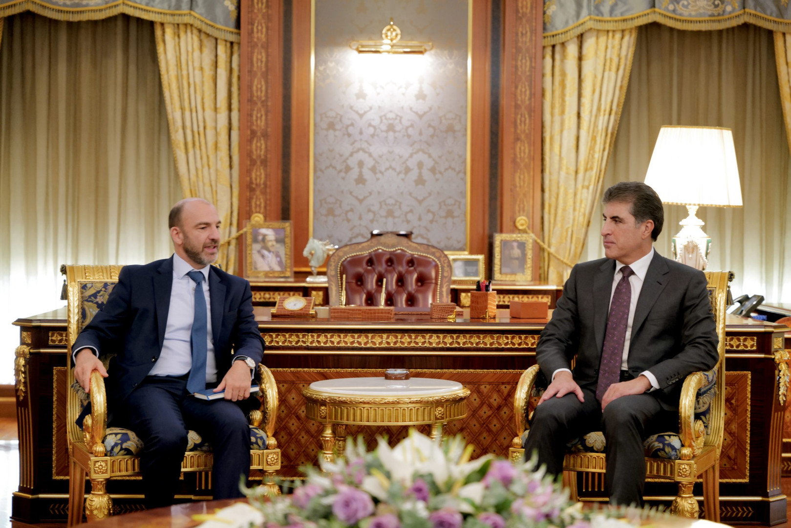 Nechirvan Barzani, Belgian Ambassador discuss Erbil-Baghdad disputes, Yazidi rehabilitation