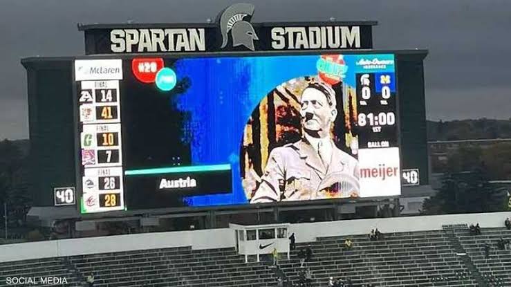 Michigan Uni apologizes for displaying Hitler's picture on videoboard