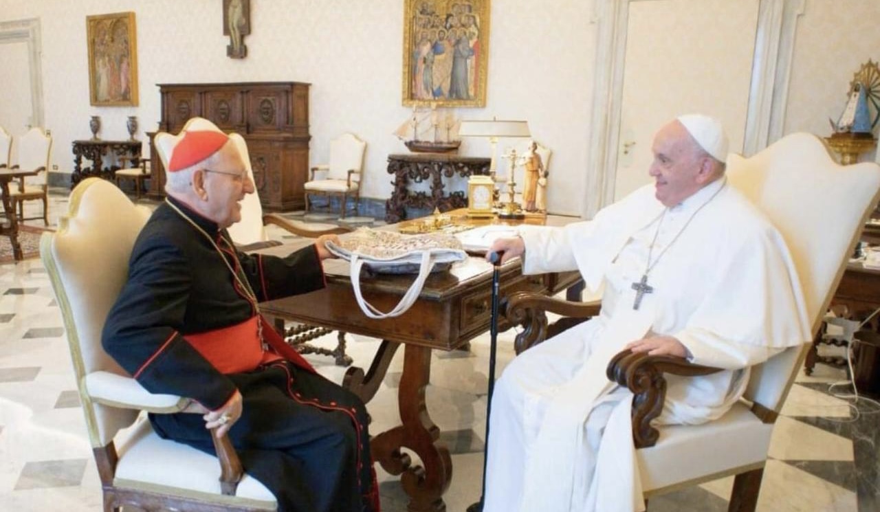 Pope Francis Meets with Chaldean Patriarch Louis Sako