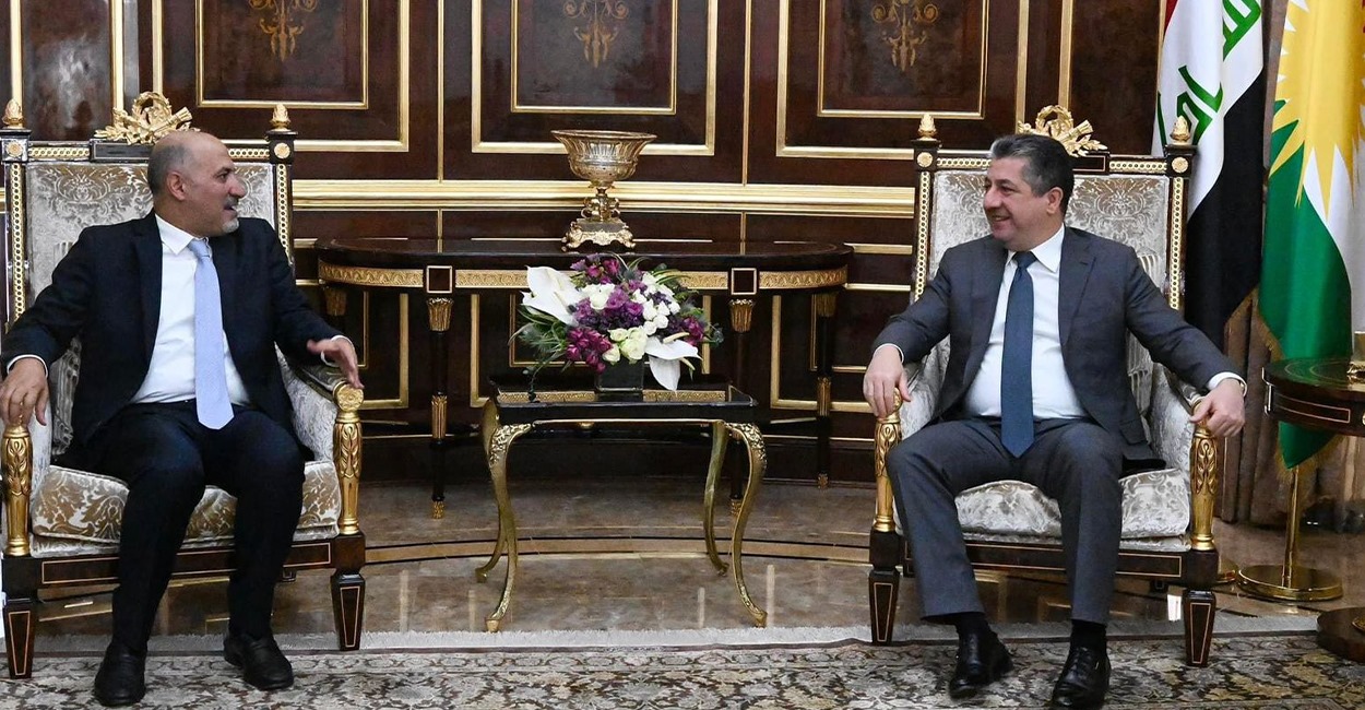 Barzani discusses regional harmony with Syrian politician