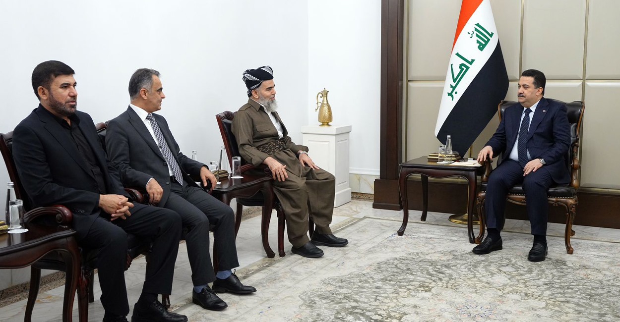 Al-Sudani discusses national affairs with Kurdistan Justice Group leader