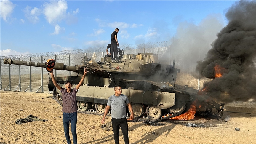 Hamas militant wing claims destruction of 13 Israeli tanks in Gaza